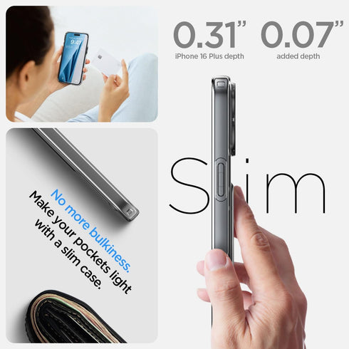 Spigen iPhone 16 PLUS Case Crystal Slot
